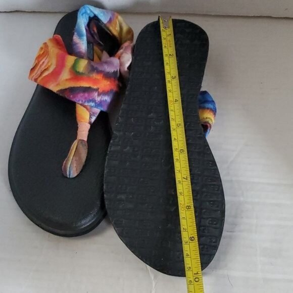 Sanuk Sandals Shoes Yoga Mat Sling 2 Fabric Tie Dye Women's WOMAN'S Size 6 - Picture 15 of 16